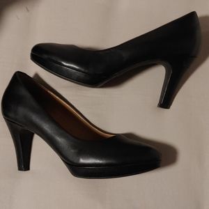 Matte Black Clark's Heels